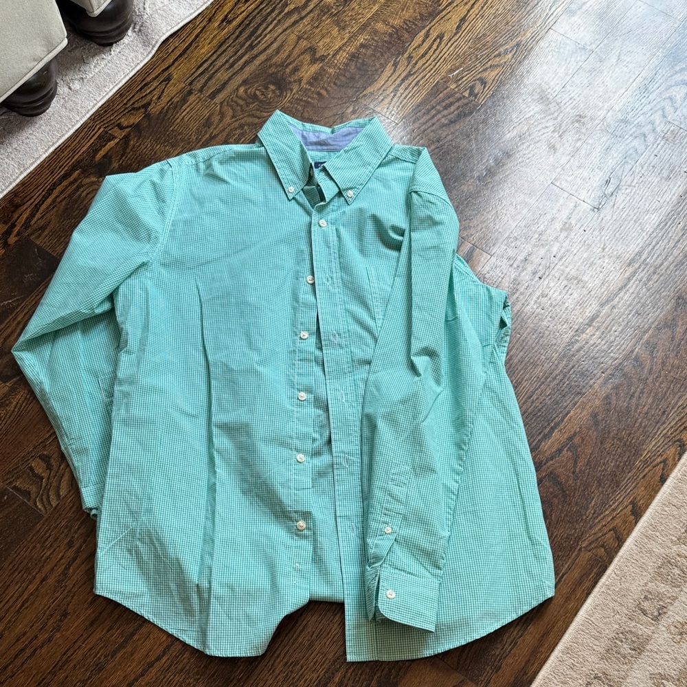 Chaps Green Checkered Shirt